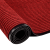 洛楚（Luxchic）PVC双条纹地毯 酒店大门口迎宾防滑垫吸水脚垫楼梯走廊餐厅地垫商用 酒红色 1.6米宽15米长