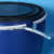 150L升法兰桶加厚开口塑料桶圆桶带盖储水化工桶海鲜发酵泔水密封 150升全套加水龙头