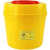 适用于利器盒医疗锐器盒医院一次性诊所垃圾桶针头圆形方形黄色口腔废弃 圆形3L