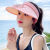 畅桑风扇帽成人USB充电带子女夏季大帽檐遮阳帽子空顶太阳帽 充电款-黑色