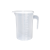 84消毒液量杯 量杯带刻度量筒奶茶店用具工具专用塑料计量杯1000m 五件套量杯带盖