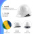 正远安全帽 新国标ABS 白色欧式透气款 按键式调节