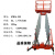 移动式双柱铝合金升降机平台小型电动液压单双三四桅柱高空作业车 四柱14米载重250kg