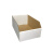 40货架收纳纸盒 汽配零件分类盒 超市展示纸箱仓储箱子白色整理盒工业品 zx38*26*15*10前后折 五层特硬BE瓦