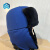 筑采（ZHUCAI）保温防护帽安全帽保暖加厚防砸防风护耳棉帽 蓝色 均码 