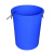 厨房垃圾桶大号带盖商用容量加厚公共户外环卫塑料工业圆形桶 50L白色带盖送袋子