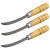 金诗洛 多功能清洁小弯刀 10把 不锈钢菠萝刀 小镰刀月牙刀 KT-259