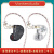 CVJ可诺卡入耳式游戏音乐耳机圈铁三单元3D环绕音电竞挂耳耳塞可调音 透黑色-无麦 标配+官方便携耳机包