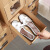 冰禹 抽屉式收纳鞋盒 鞋子包装盒透明可视 牛皮纸盒收纳箱 21*30*12cm 女鞋款 BYT-169
