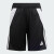 阿迪达斯（adidas）童装24春夏儿童足球运动短裤男中大童针织吸湿快干裤子IR9368黑白