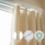 ROBTM简易小窗帘免打孔安装飘窗短帘卫生间窗户伸缩杆遮挡帘宿舍遮光布 纯-奶油色-送新白杆 帘0.7宽*1.2高-单开