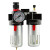 空压机油水分离器AFC2000空气减压阀气泵过滤器气源处理二联件BFC AL2000(油雾器) (2分螺纹接口)