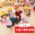星曌儿童工程帽建筑工地帽子工人头盔演出仿真道具幼儿园建构区安全帽 A款红色