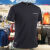 哥伦比亚（Columbia）夏季户外短袖T恤男士透气冰丝运动圆领宽松高弹力速干t恤 宝蓝色 3XL