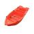 牛筋塑料船渔船加厚双层pe养殖钓鱼船塑胶冲锋舟观光双人塑胶船 2米冲锋舟/橘色