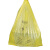 垃圾袋黄色手提式加厚大号垃圾袋平口商用废物专用袋 100个手提式50*60适用12L桶 买2 加厚