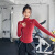 佑游瑜伽服女紧身显瘦2023春夏新款运动长袖上衣跑步外套健身服套装 红色（全拉链） M