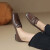 范途森（FANTUSEN）单鞋女2024年新款马毛牛皮乐福鞋女舒适软底低跟平底鞋深口 黑色 34