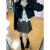 YOMC春夏韩系气质甜辣妹小香风长袖外套+花边内搭衬衫+通勤半身裙套装 三件套 S