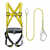 五点式高空作业安全带全身电工安全带户外施工攀岩防坠落保险腰带 安全带+1.5米双绳大挂钩