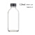螺口小口试剂瓶波士顿瓶15/30/60/120/240/480/1000ml透明棕色玻璃样品瓶取样瓶 透明 120mL 直径*高：49*117mm