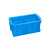 加厚带盖塑料分格箱二格周转箱2螺丝盒配件箱养鱼养龟过滤专用箱 二格专用箱+盖子+蓝色 长*宽*高
