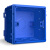 罗格朗暗装底盒86型通用家用墙式电线开关接线盒插座盒暗线盒tcl 86暗装底盒(蓝色)