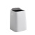 欧润哲 18L白色方形斜口双层塑料垃圾桶企业办公室商用餐厅公司单位用垃圾桶废纸篓收纳桶直投方桶