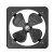 德通 工业排气扇窗式换气扇工业强力抽风机排风扇 FAD35-4(220v)