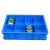鹏盛 塑料分格箱零件盒分隔箱 货架物料盒 塑料分格箱 五金工具收纳箱分隔 螺丝盒 5号十格箱(593*380*140mm)