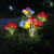 北野纪子LED地插灯氛围装饰灯仿真庭院草坪花园7头彩色太阳能玫瑰花灯