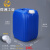 工桶堆码桶25公斤升KG塑料桶20L废液桶方形酒精消毒液加厚 20L蓝色-B款1公斤