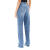 范思哲（VERSACE）2024女子牛仔裤 tailored crease 百搭时尚宽松棉质休闲长裤 Blue 28