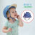 防摔神器宝宝护头婴儿学步走路夏透气安全帽套儿童小孩防撞护头脑帽 星空蓝1代透气带可拆帽檐-