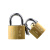 余峰仿铜挂锁优质家用锁具防盗通开锁通用锁大门锁宿舍柜子小号锁 38MM（3把钥匙)