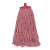 外贸500g分色棉纱棉线清洁墩布吸水老式商用铝杆传统 500g红色拖把头（不含杆子）
