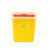 方形一次性推盖针筒盒垃圾桶医院诊所圆形利器盒 黄色 方5L:80个1箱