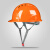 驭舵施工员安全帽工地工程建筑劳保头盔加厚透气电工帽领导定制可印字 三筋国标-憕色
