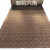 七彩阁 防滑满铺地垫商用楼梯走廊整铺条纹地毯  1米宽 单位：米	黑灰六角提花（约5毫米）