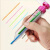 8合一多色按动蜡笔涂鸦不脏手儿童画画旋转蜡笔8合1多用途便携笔 [红+绿]8合1蜡笔