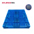 库达1412F网格双面塑料托盘 仓储加厚重型垫仓板垫仓板 蓝色 1400x1200x150mm 置钢管
