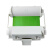 满全 MQ-1237  MAX户外PVC色带 标签打印耗材 300mm*100m 绿色