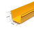 ABLEMEN 光纤槽道 尾纤槽 120*100 ABS阻燃塑料线槽 走线架 黄色光纤线槽0.5米