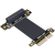 2021全新4.0 PCI-E  x4 延长线转接x4 支持网卡硬盘USB卡 ADT K22SL 30cm