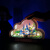 镜子城堡云朵小夜灯 手工diy创意积木拼装玩具摆件生日礼物送女生 云台物语（带灯）