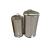 大号垃圾筒60L100升不锈钢圆形脚踏分类垃圾桶公园小区户外卫生桶 120L不锈钢垃圾桶480*830MM