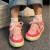 原创小众设计面包鞋子女春季学生多巴胺粉色女鞋ins韩版透气板鞋 深蓝色 35