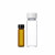 boliyiqi 透明螺口玻璃瓶棕色试剂瓶样品瓶种子瓶2-60ml 黑盖60ml透明100只/包 