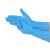 COFLYEE 一次性白色12寸丁腈手套100只加长加厚丁晴PVC手套美容 S 蓝色加长100只盒装