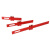 双岸 木工多功能划线尺 铝合金高度测量T型尺 红色木工划线器测量尺 红色三件套划线尺 一个价 